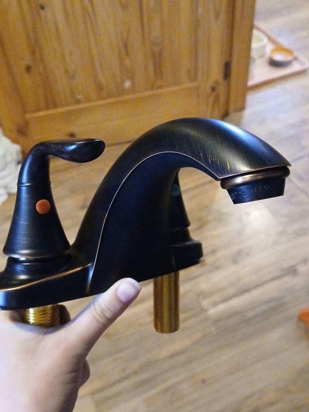 Oil-Rubbed Bronze Two-Handle Bathroom Faucet - Elegant Arch Spout - 4 in
